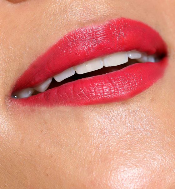 14 Days of Ravishing Red! — Day 13 (Actually Day 14): Reddish Fuchsia Lips With Bite Beauty Kimchi and Cayenne Lipsticks