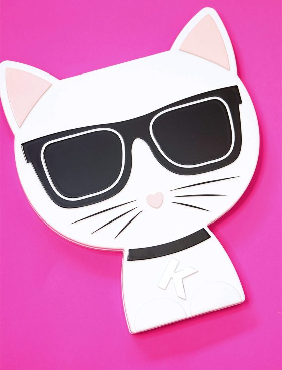 KARL LAGERFELD + MODELCO Kiss Me Karl Choupette Eyeshadow Palette in Smokey/Burgundy