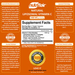 Liposomal Vitamin C 1400mg Capsules High Absorption Vitamin C Pills Supplements