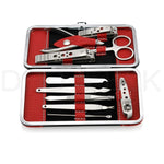 10 PCS Pedicure / Manicure Set Nail Clippers Cleaner Cuticle Grooming Kit Case